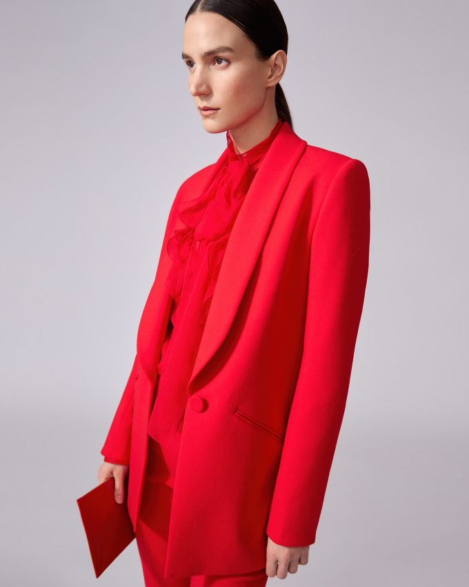Shawl-Collar Tuxedo Jacket