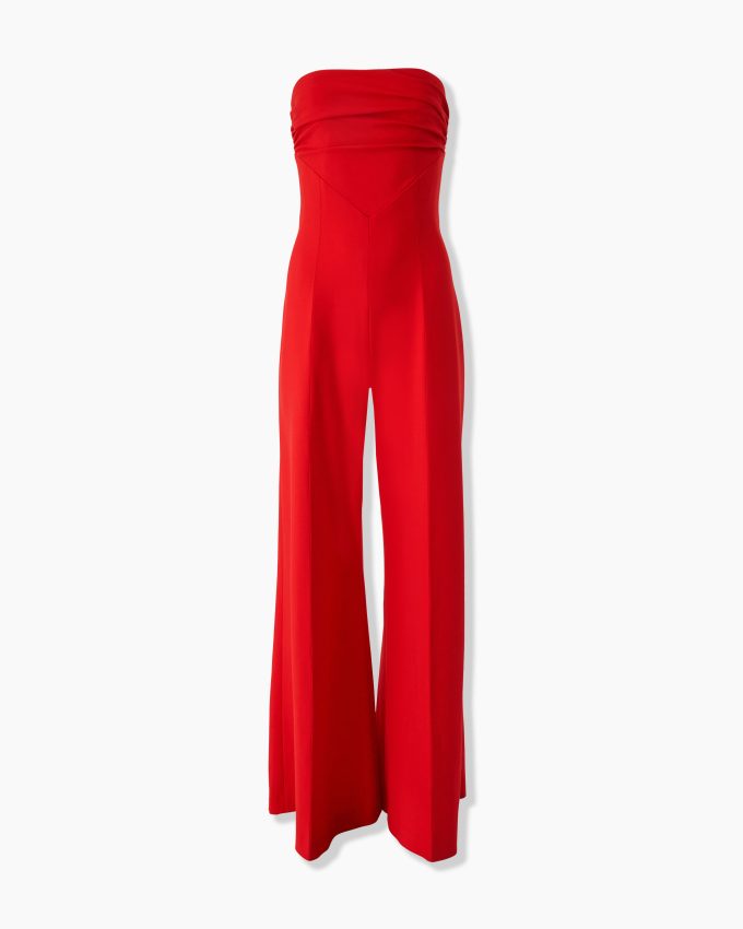 Strapless Wide-Leg Jumpsuit