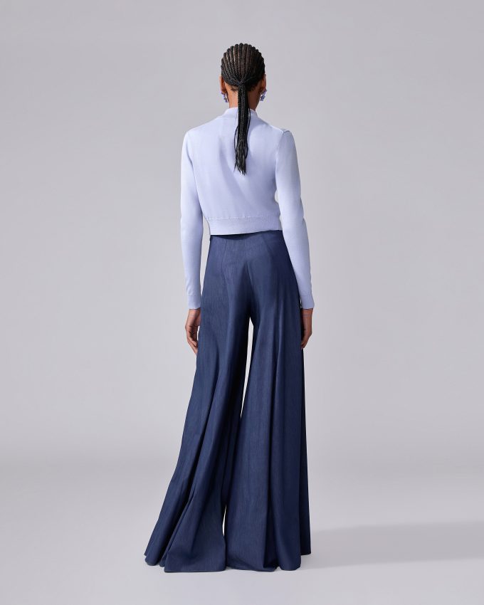 Denim Palazzo Pants