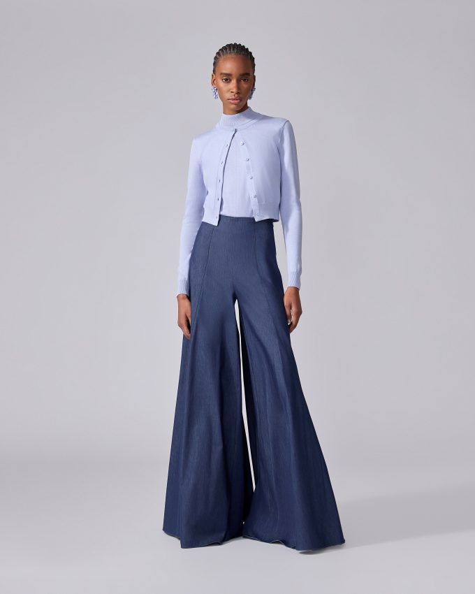 Denim Palazzo Pants