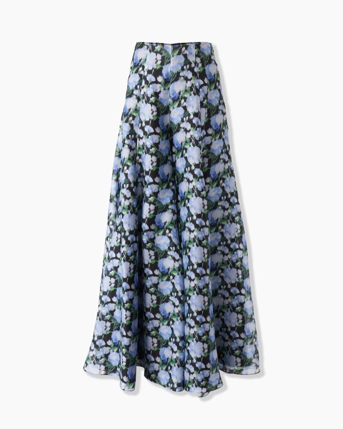 Peony-Print Palazzo Pants