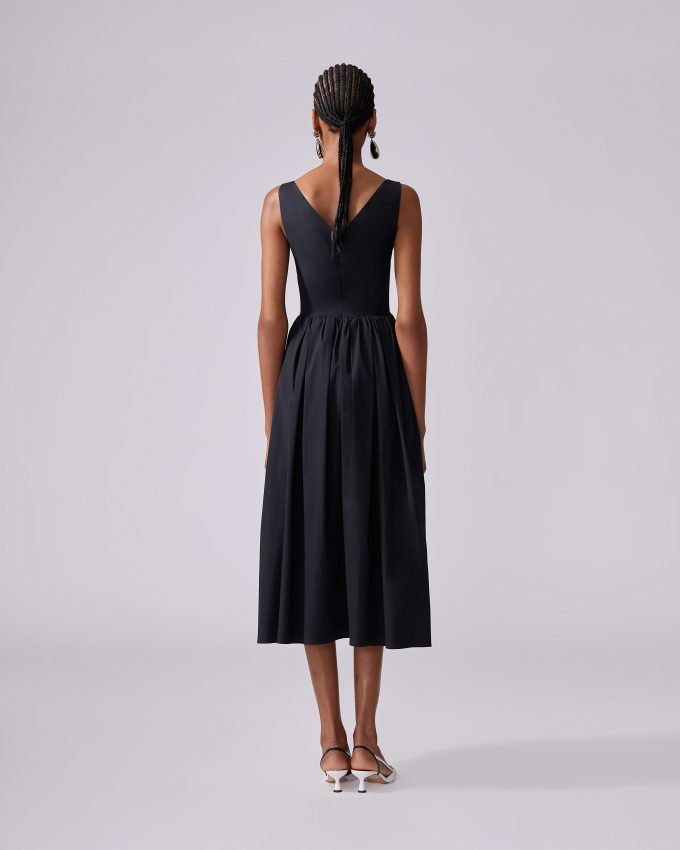 Gathered Midi Dress