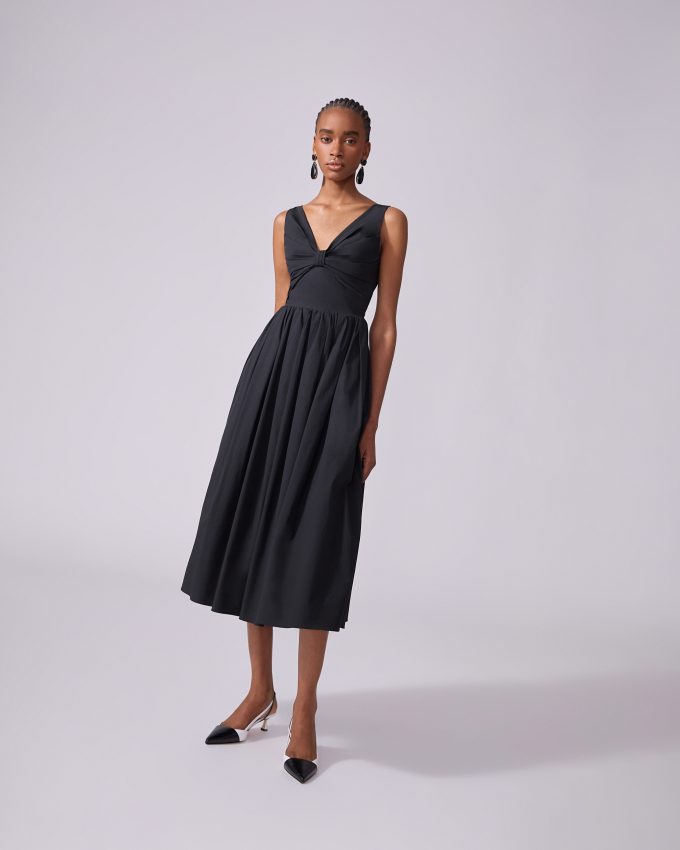 Gathered Midi Dress