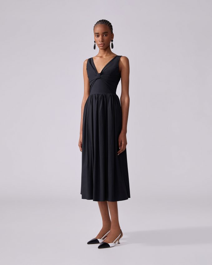 Gathered Midi Dress