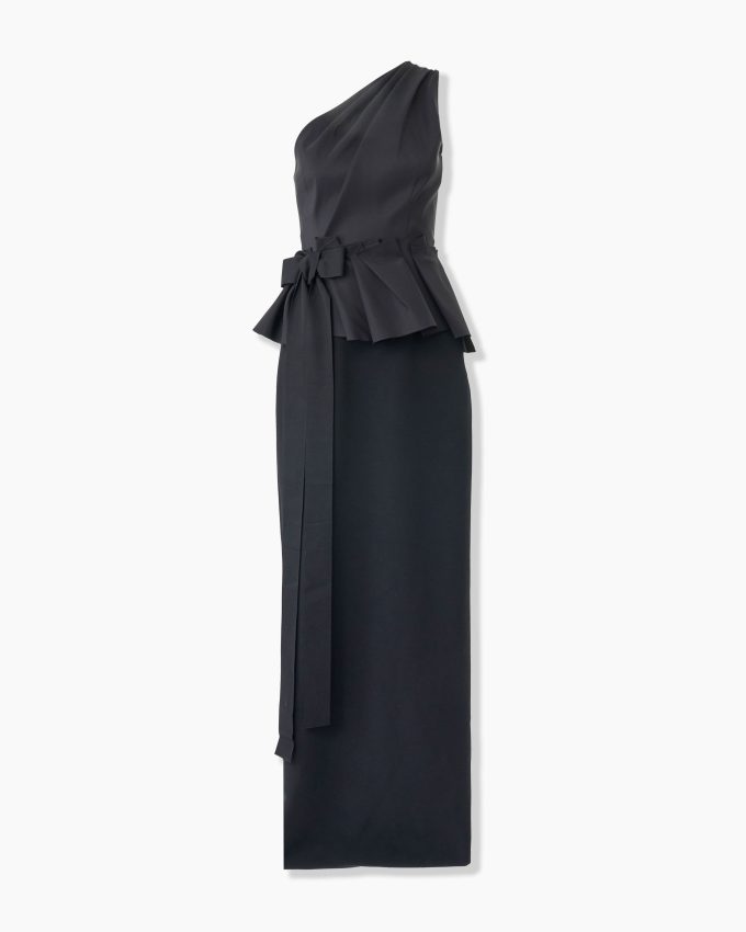 Column Gown with Bow