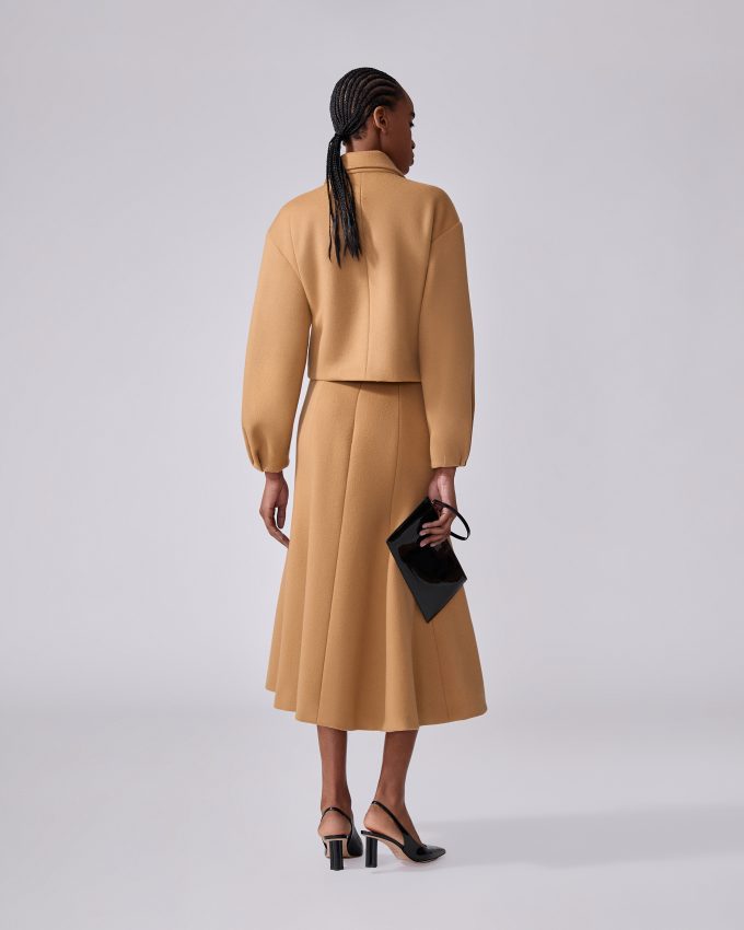 Wool Midi Skirt