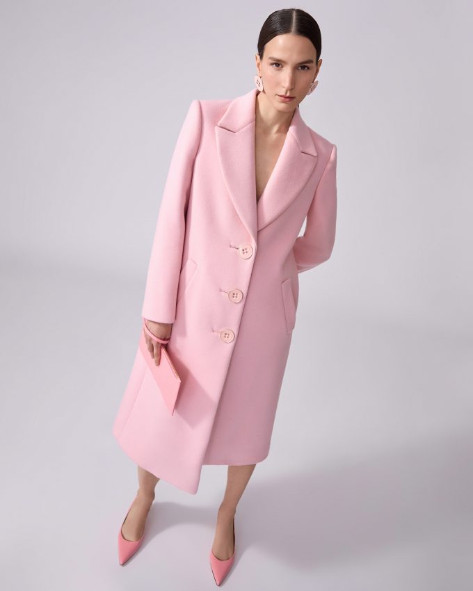 Single-Breasted Wool Coat