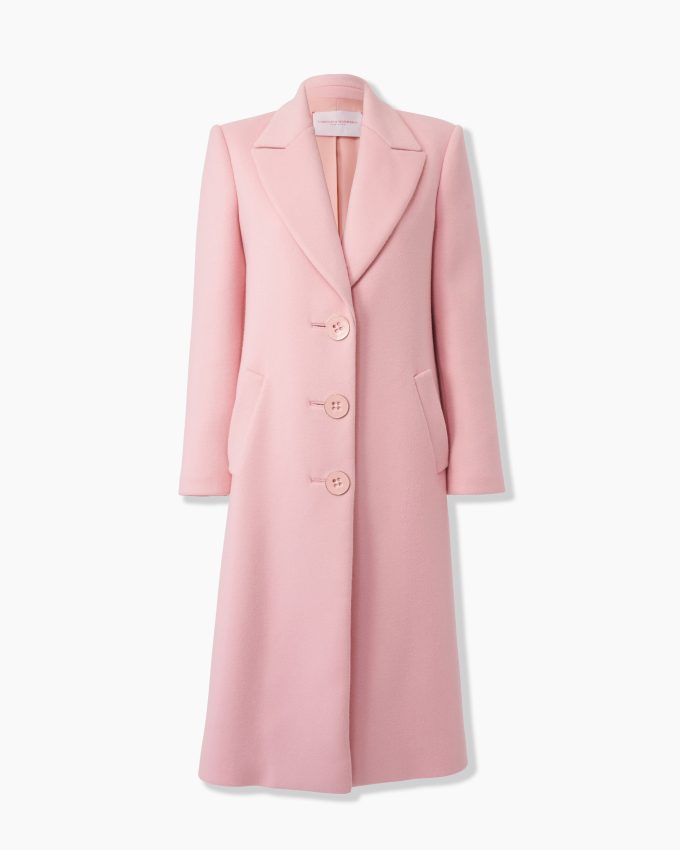 Single-Breasted Wool Coat
