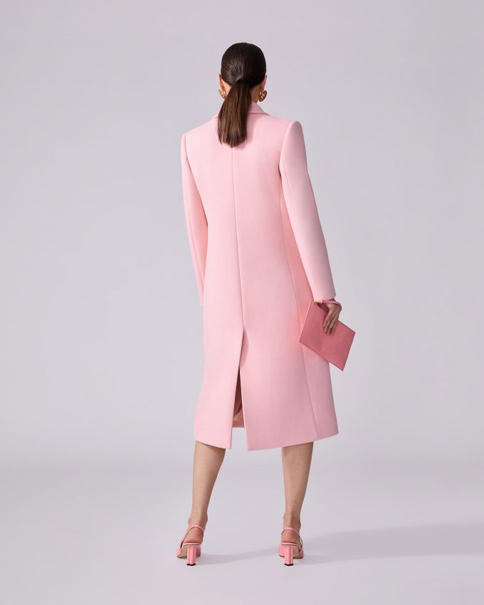 Single-Breasted Wool Coat