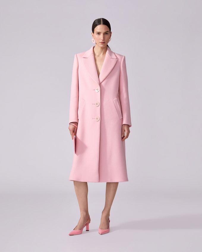 Single-Breasted Wool Coat