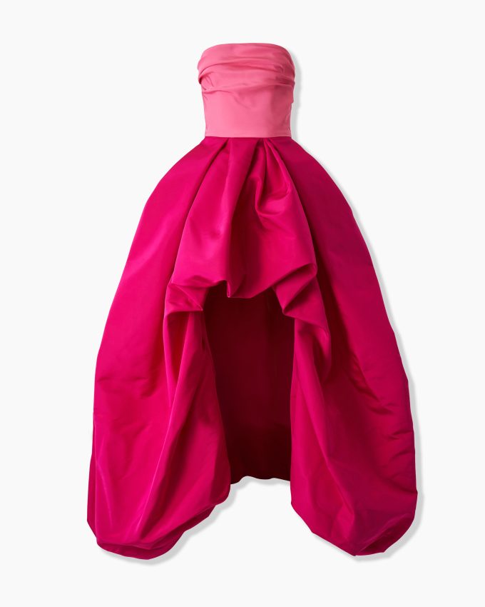 Strapless High-Low Gown