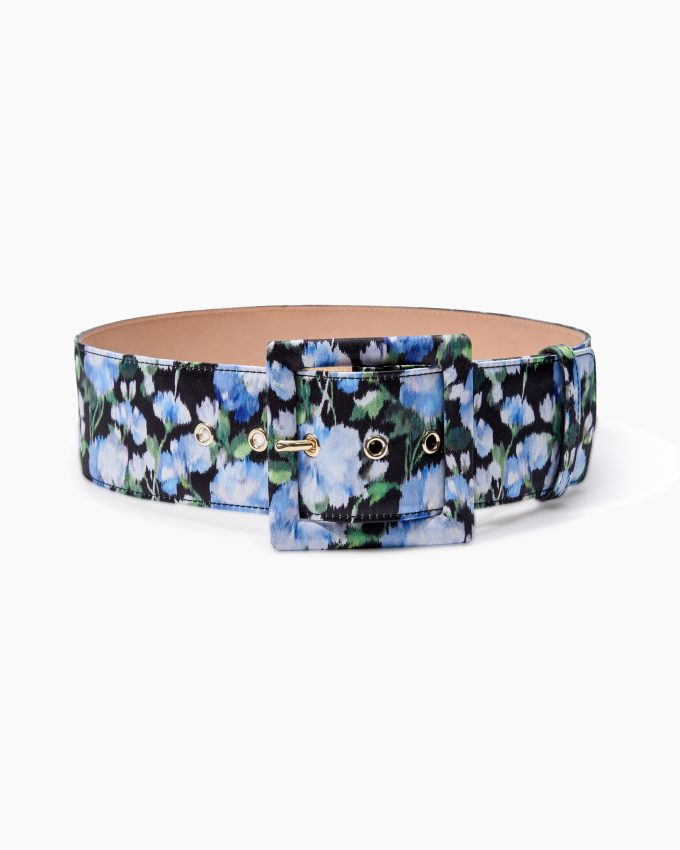Floral-Print Icon Belt