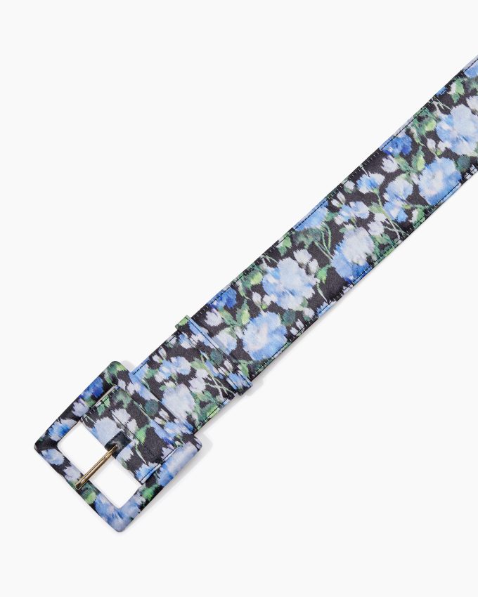 Floral-Print Icon Belt