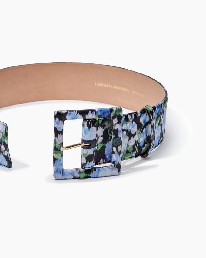 Floral-Print Icon Belt