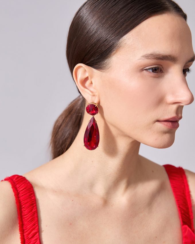 Crystal Teardrop Earrings