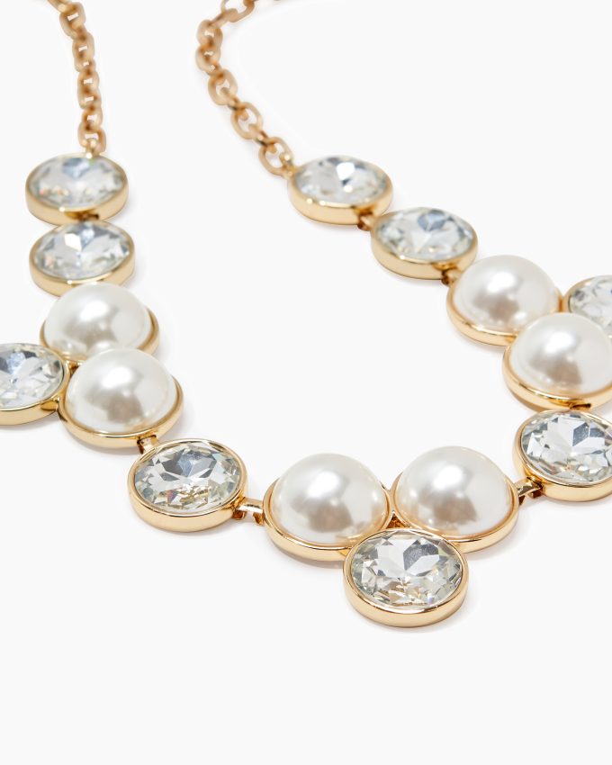 Pearl and Crystal Necklace