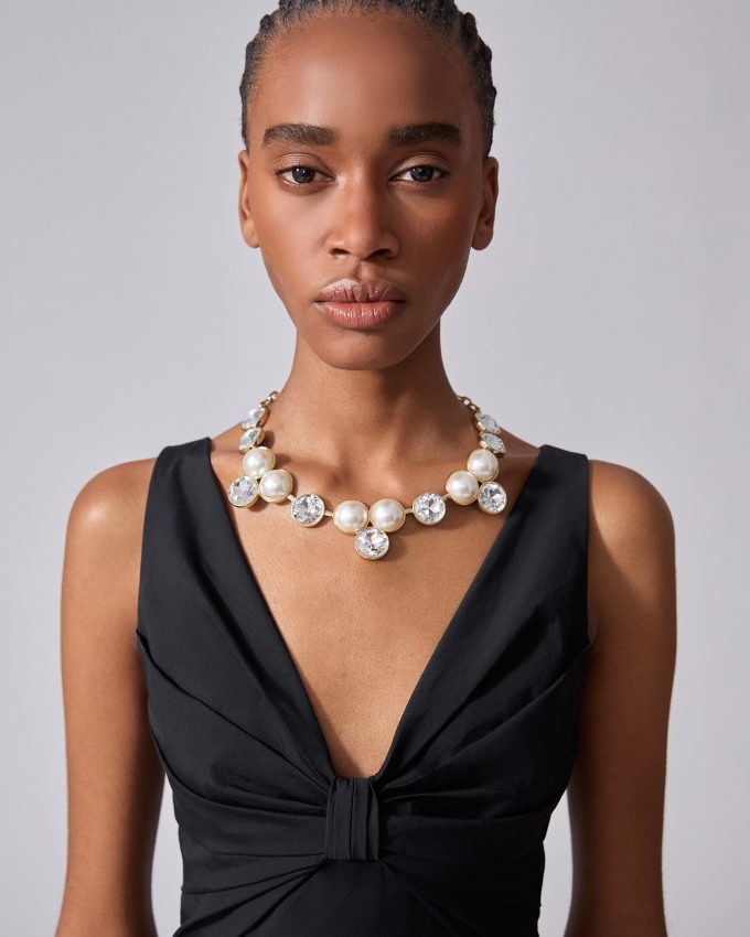 Pearl and Crystal Necklace