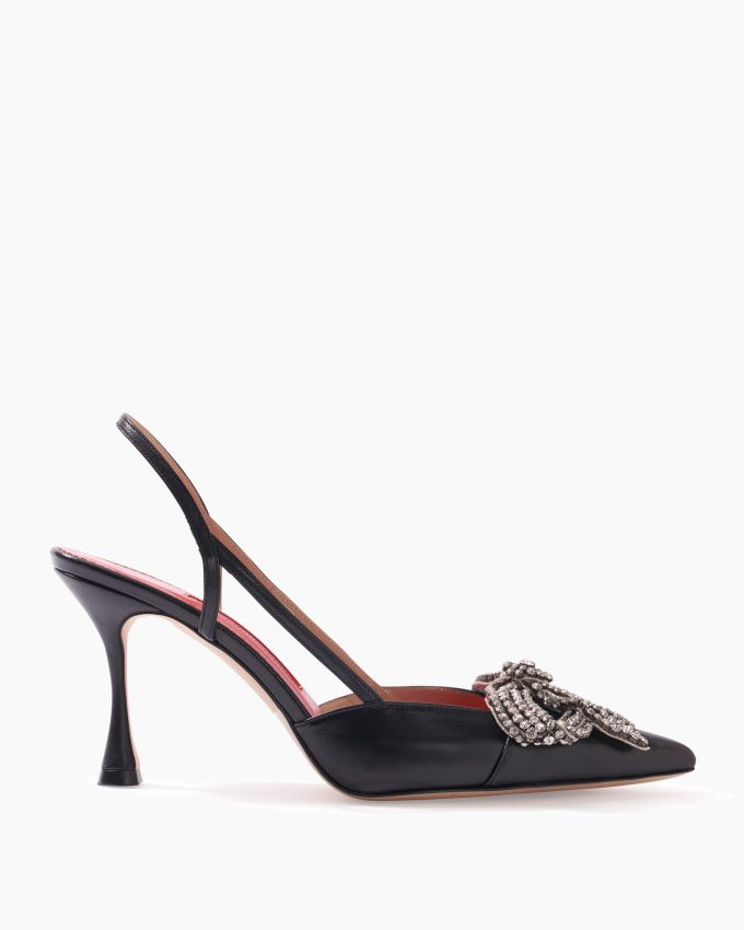 Leather Slingback Heels