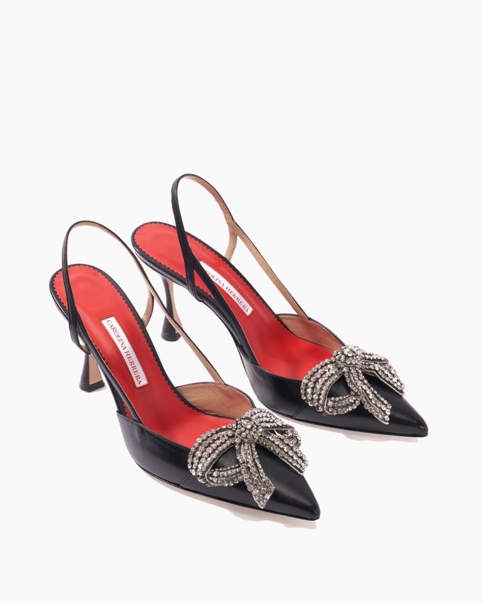 Leather Slingback Heels
