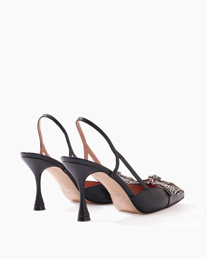 Leather Slingback Heels
