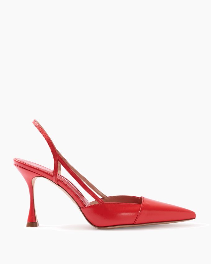 Leather Slingback Heels
