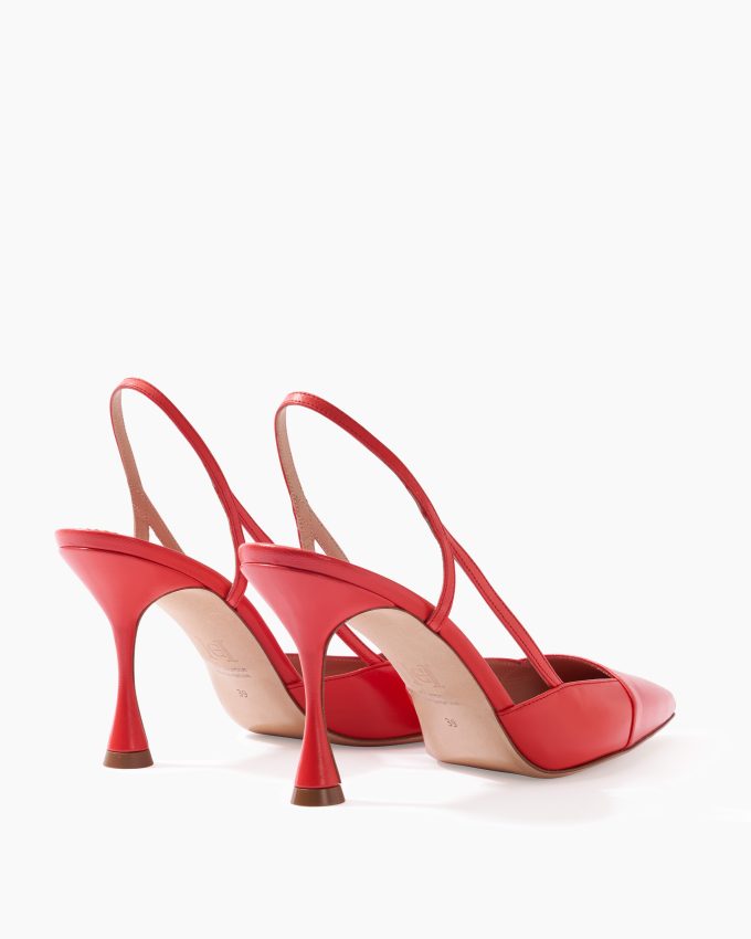 Leather Slingback Heels