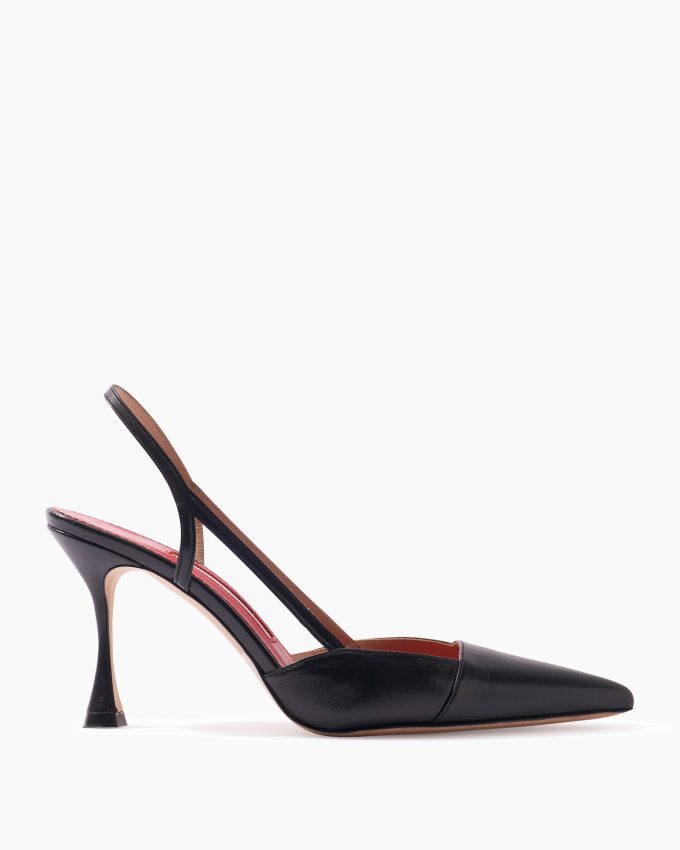 Leather Slingback Heels