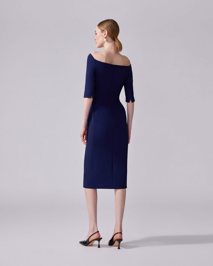 Off-Shoulder Midi Dress