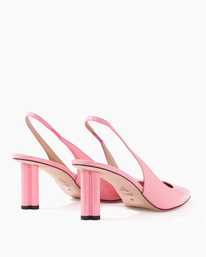 Cylinder-Heel Patent Leather Pumps