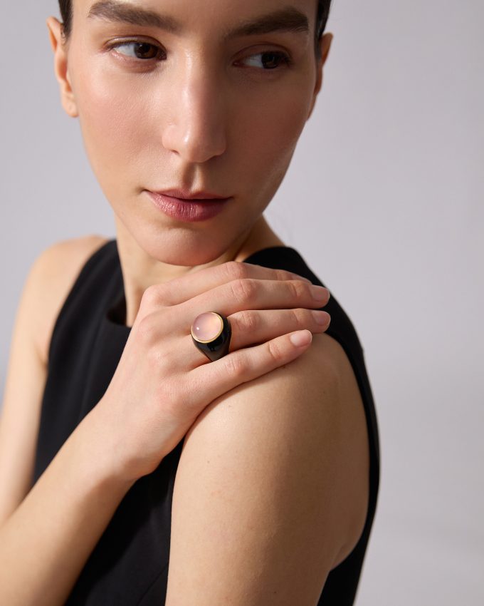 Carolina Herrera x Olympia Babylonia Cabochon Ring