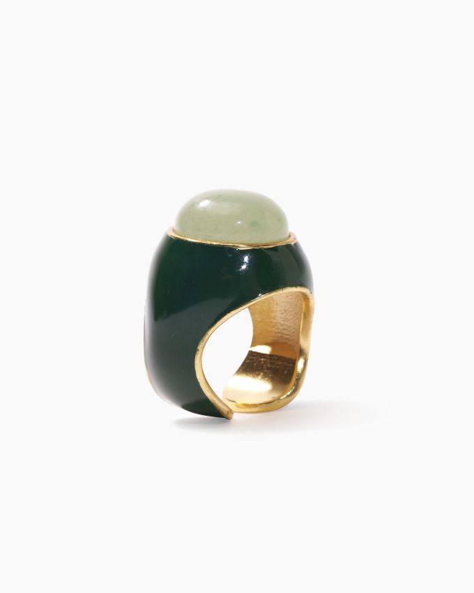 Carolina Herrera x Olympia Babylonia Cabochon Ring