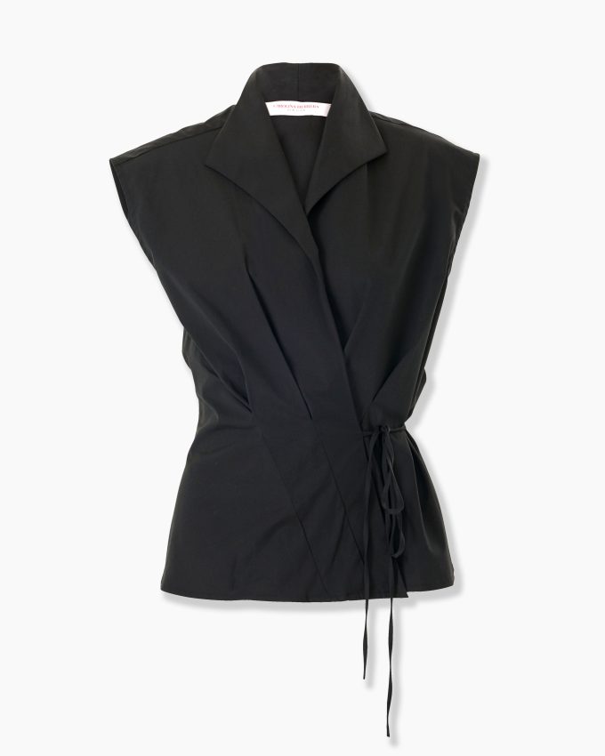 Sleeveless Wrap Top