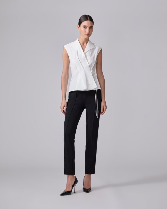 Sleeveless Wrap Top