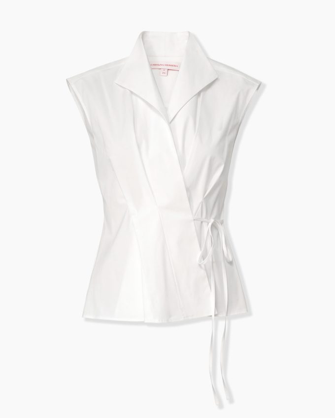 Sleeveless Wrap Top