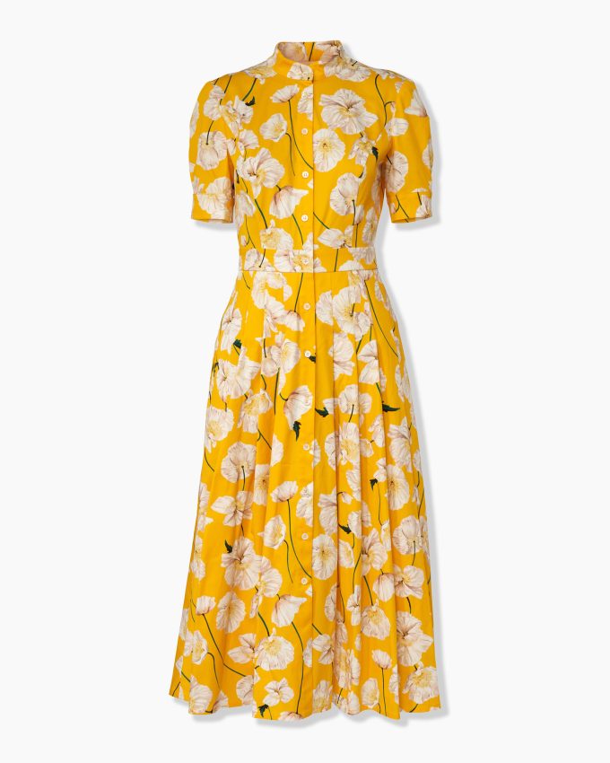 Floral-Print Shirt Dress