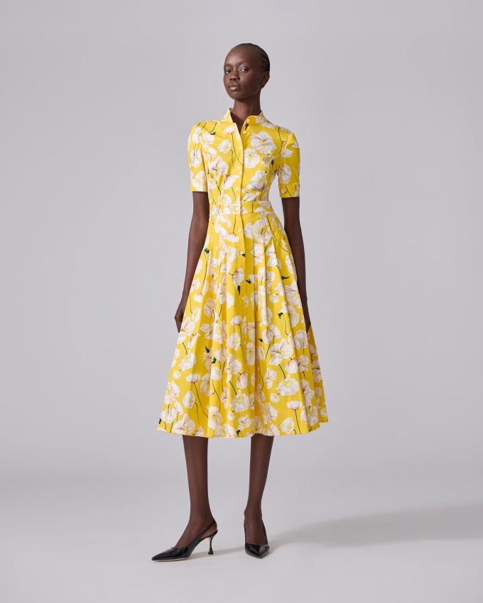 Floral-Print Shirt Dress