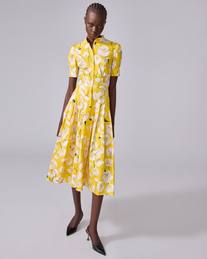 Floral-Print Shirt Dress