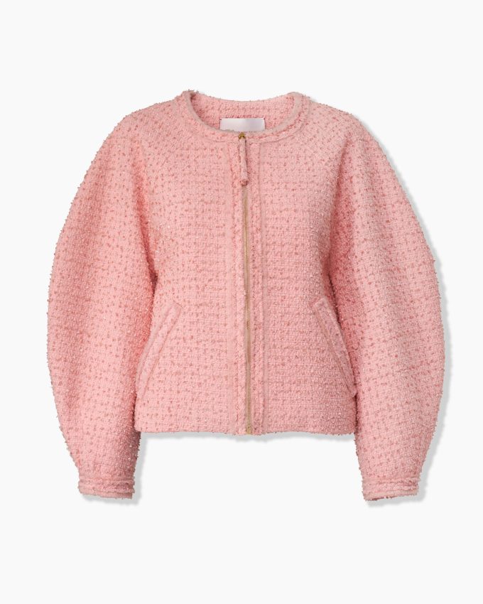 Tweed Arc-Sleeve Jacket
