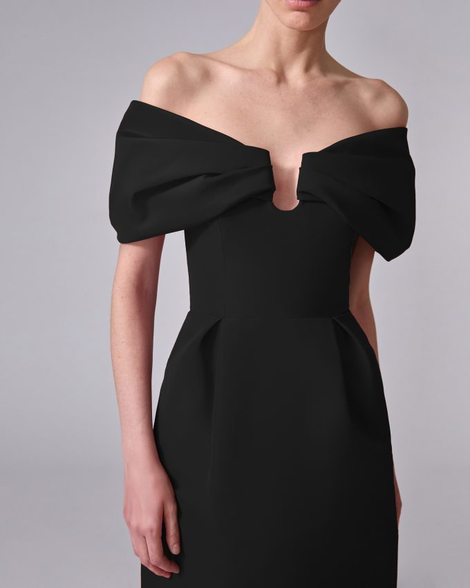 Off-Shoulder Column Dress