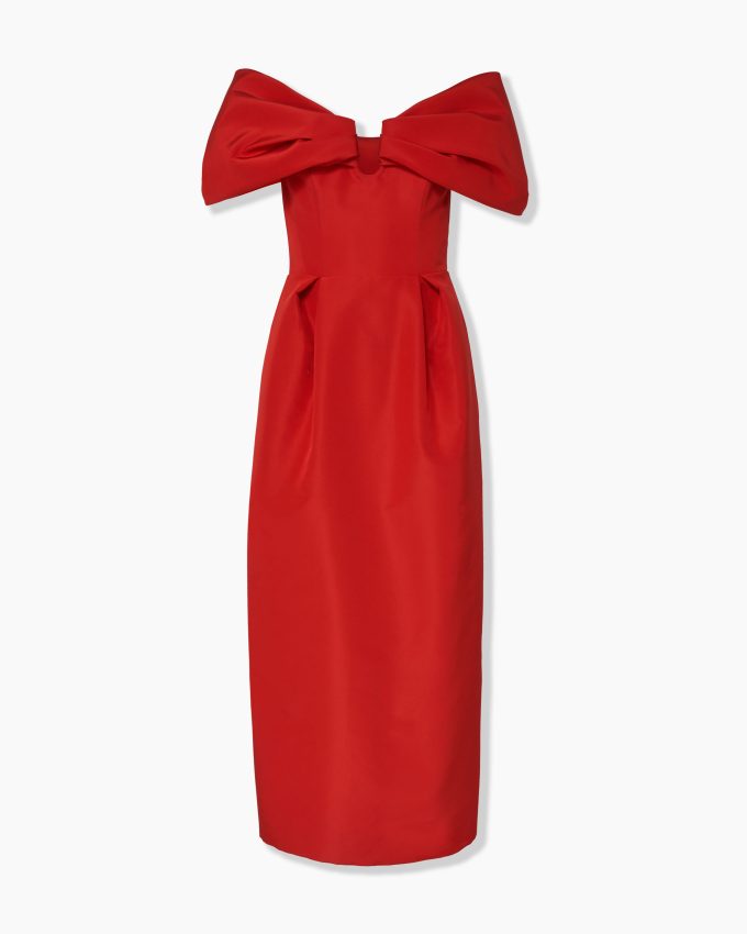 Off-Shoulder Column Dress
