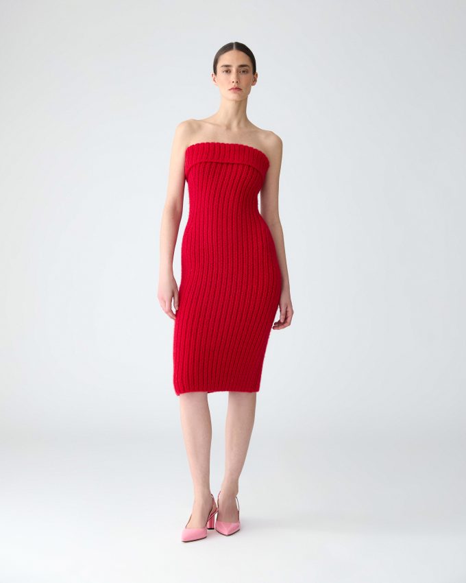 Cashmere Knit Mini Dress