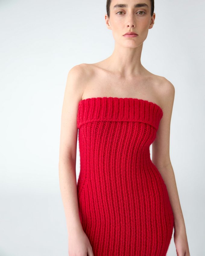Cashmere Knit Mini Dress