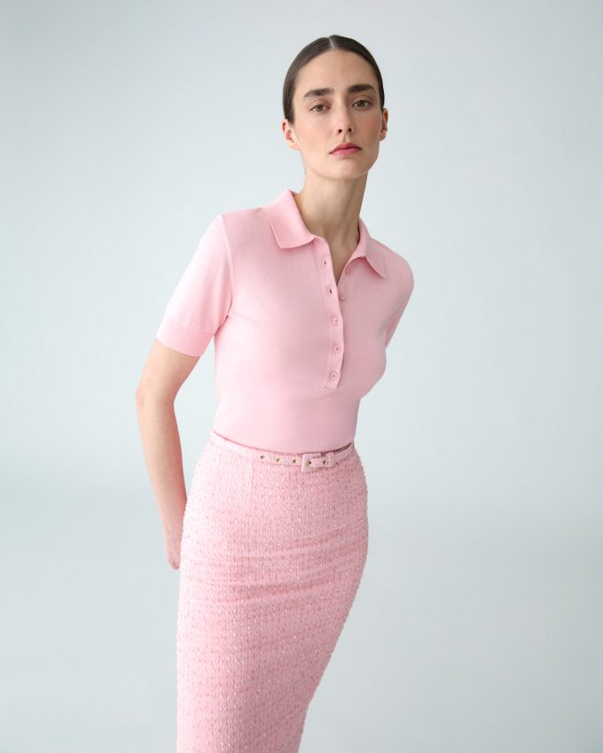 Tweed Midi Pencil Skirt