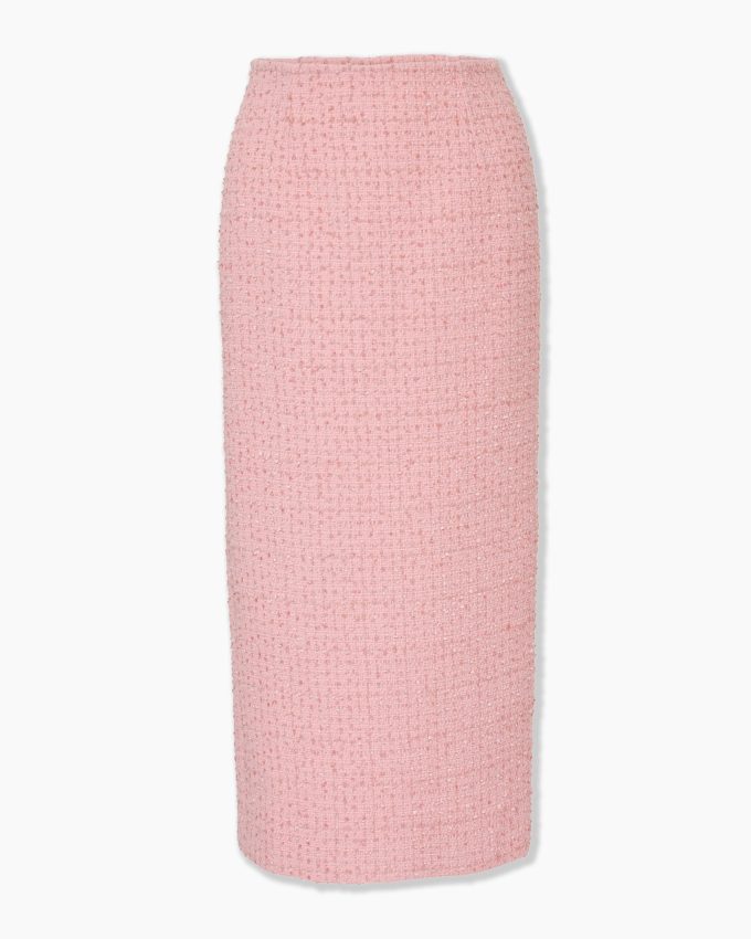 Tweed Midi Pencil Skirt