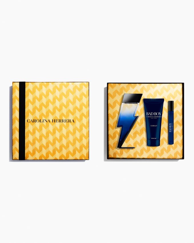 Bad Boy Cobalt Eau de Parfum 3.4 fl oz, Shower Gel and Megaspritzer