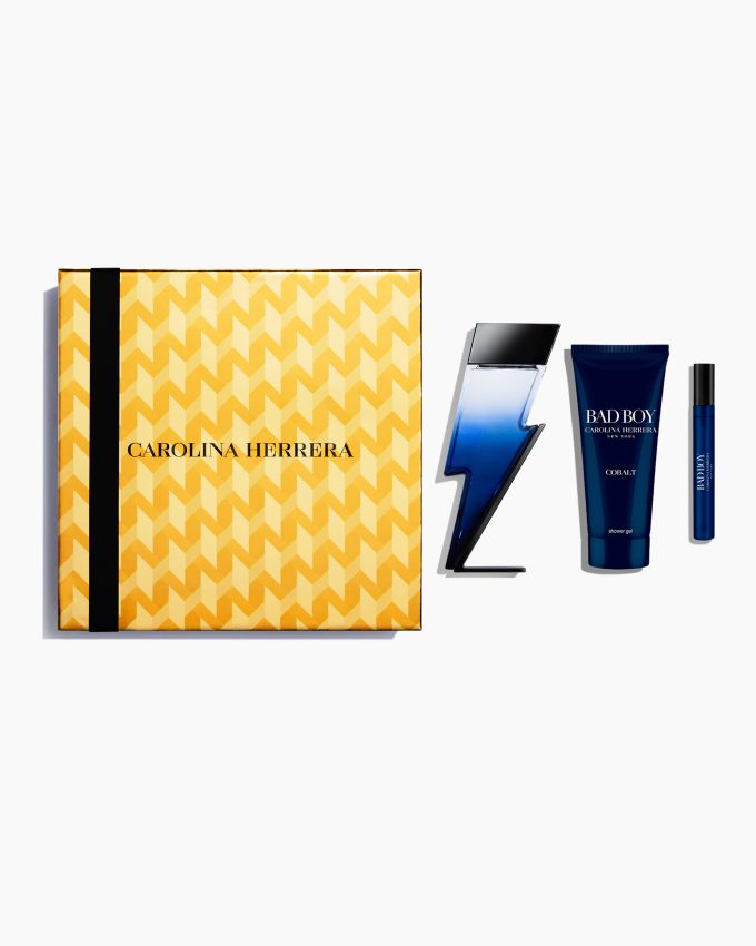 Bad Boy Cobalt Eau de Parfum 3.4 fl oz, Shower Gel and Megaspritzer