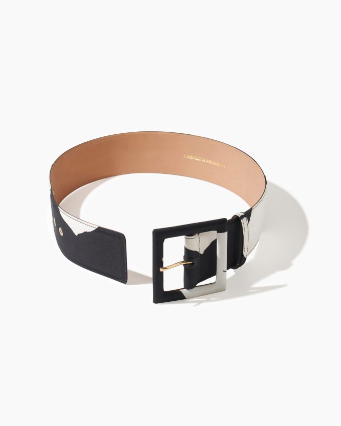Floral-Print Icon Belt