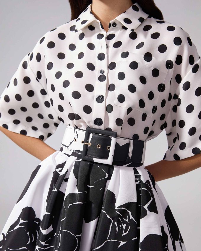 Floral-Print Icon Belt