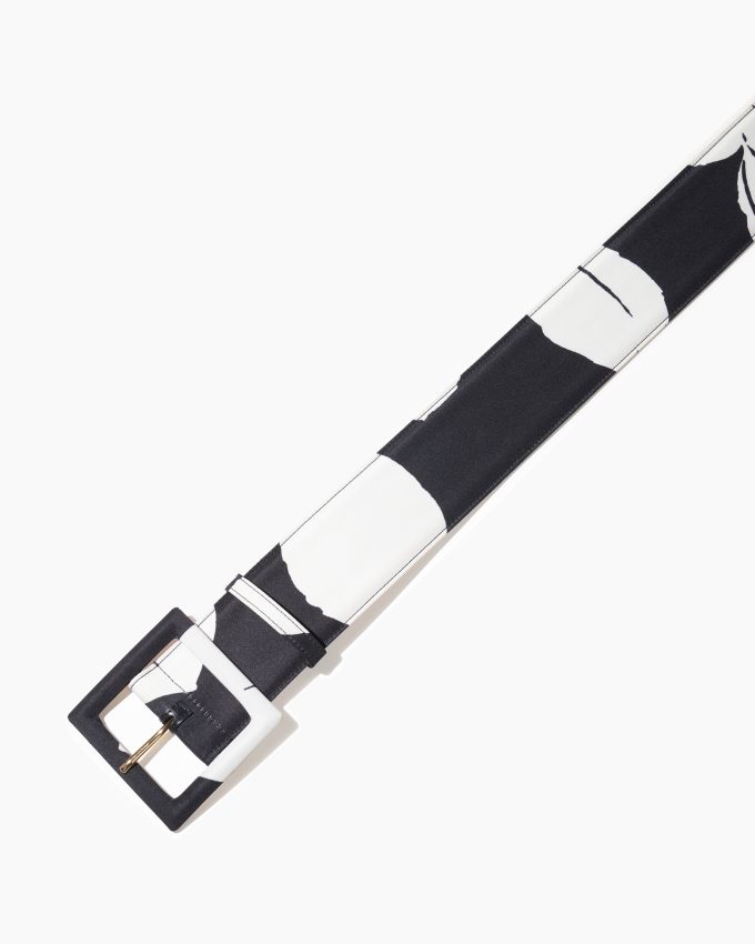Floral-Print Icon Belt