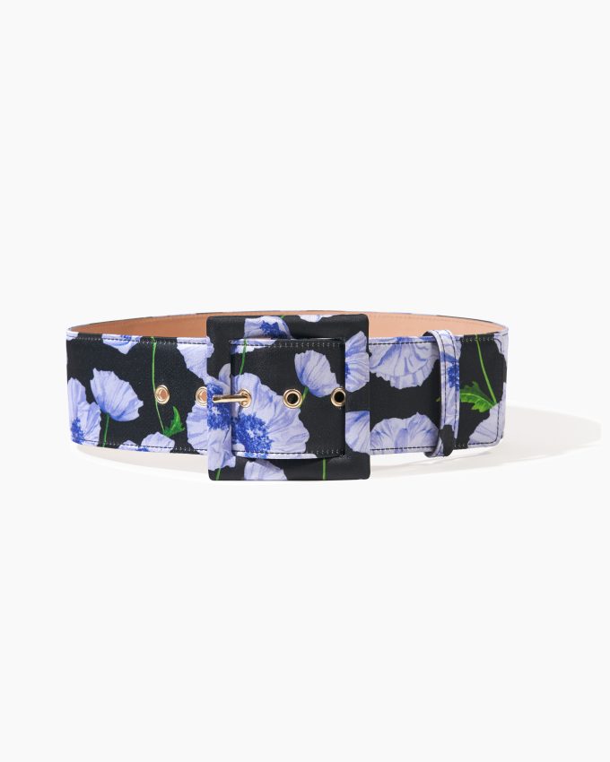 Floral-Print Icon Belt
